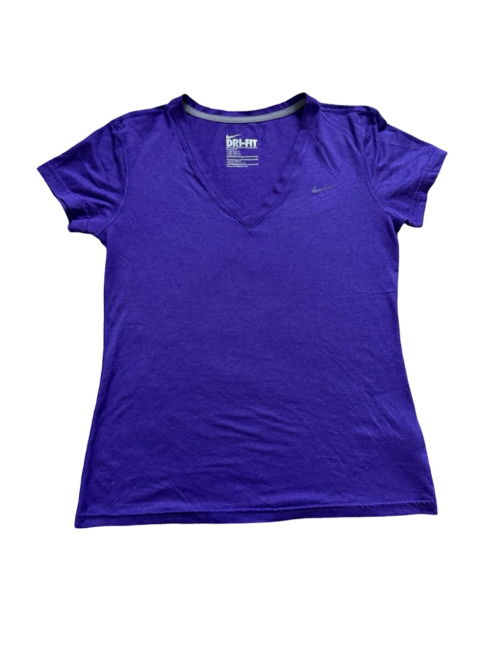 Nike Dri-FIT Purple V-Neck Women's Tee